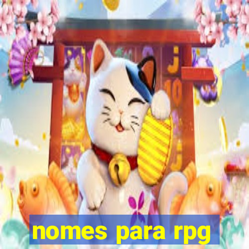 nomes para rpg